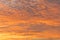 sunset with orange sky. Hot bright vibrant orange and yellow colors sunset sky. sunset with clouds