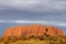 Sunset at orange Uluru Ayers Rock (Unesco), NT, Australia