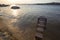 Sunset on the Orinoco River and the beach, Ciudad Bolivar, Venez