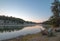 Sunset at Otter Creek at Yellowstone River in Yellowstone National Park in Wyoming