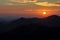 Sunset over the Adirondack Mountains, New York, USA