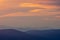 Sunset over Appalachian Mountains