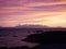 Sunset over Arran from Ayrshire Coast Scotland