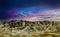 Sunset over Badlands National Park South Dakota Panorama