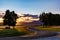 Sunset over a Barley farm in Wanaka Otago New Zealand