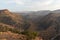 Sunset over a beautiful peaceful landscape of the Anti-Atlas mountains near Tirourgane