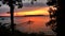 Sunset over Big Glen Lake from Settler`s Park