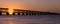 Sunset over bridge in Florida keys, Bahia Honda st