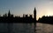 Sunset over British Parliament