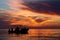 Sunset Over the Caribbean Sea in Cozumel, Mexico