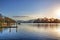 Sunset over Catbells at Derwentwater, Lake District, UK