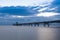 Sunset over Clevedon Pier, North Somerset, England, UK