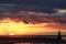 Sunset over Cockerham Sands and Morecambe Bay