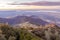 Sunset over Eagle Peak and Bald Ridge via the Mt Diablo Main Peak