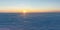 Sunset over the frozen north sea