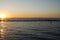 Sunset over Geographe Bay viewed from Jetty, Busselton, WA, Australia