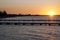 Sunset over Geographe Bay viewed from Jetty, Busselton, WA, Australia