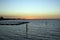 Sunset over Geographe Bay viewed from Jetty, Busselton, WA, Australia