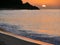Sunset over Grande Anse beach in Deshaies, Guadeloupe, west indies