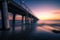 Sunset over Grange jetty, Adelaide, South Australia