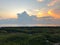 Sunset over a Grassy Field in Taiwan