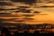 Sunset Over The Gulf Of Mexico in Pensacola Beach Florida