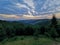 Sunset in over the Harghita mountains