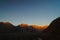 Sunset over Himalayas mountains in Nubra valley near Diskit Gom