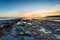 Sunset over Kimmeridge Bay in Dorset