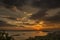 Sunset over the Kornati Islands