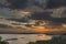 Sunset over the Kornati Islands