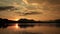 Sunset over lake lucerne switzerland timelapse