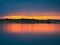 Sunset over Lake in northern Minnesota