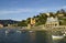 Sunset over Ligurian beach at Levanto, La Spezia,Italy