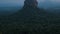 Sunset Over Lion Rock with Nice View on Sigiriya. Surrounded by Green Rich Vegetation