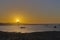 Sunset over Luderitz harbour