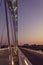 Sunset over the Lusitania bridge