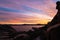 Sunset over maddalena island