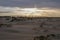 Sunset over Marc Basnight Bridge to Hatteras Island