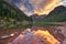 Sunset over Maroon Bells Colorado, USA