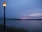 Sunset over the Mississippi River at Natchez under the Hill