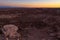 Sunset over the moon valley / valle de la luna in the Atacama desert, Chile