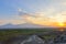 Sunset over Mount Ararat, Armenia