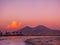 Sunset over the Mount Vesuvius