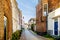 Sunset over Narrow Streets in the Historic City of Middelburg