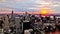 Sunset over New York city