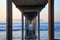 Sunset over the Ocean Beach Pier near San Diego, California