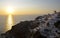 Sunset over Oia, Santorini Greek Island