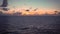 Sunset over the open seas