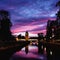 Sunset over Petite France district in Strasbourg, Germany